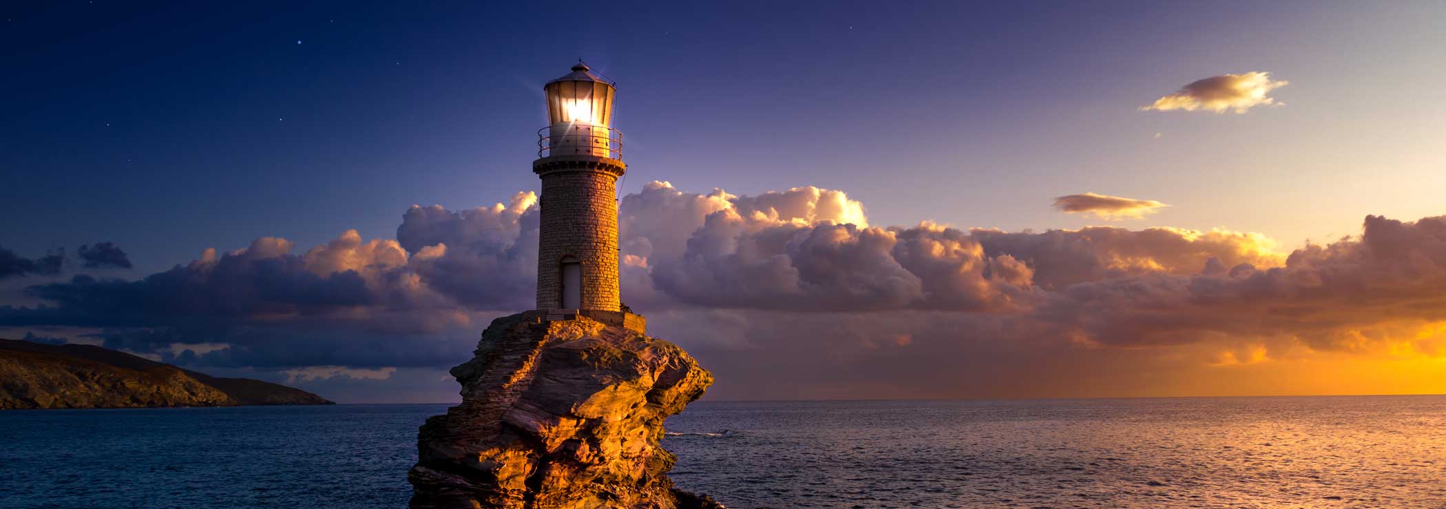 Lighthouse in the twilight