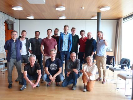 The complete Solcept staff in the seminar room on Pilatus Kulm