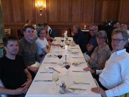 Dinner table at the Pilatus Kulm