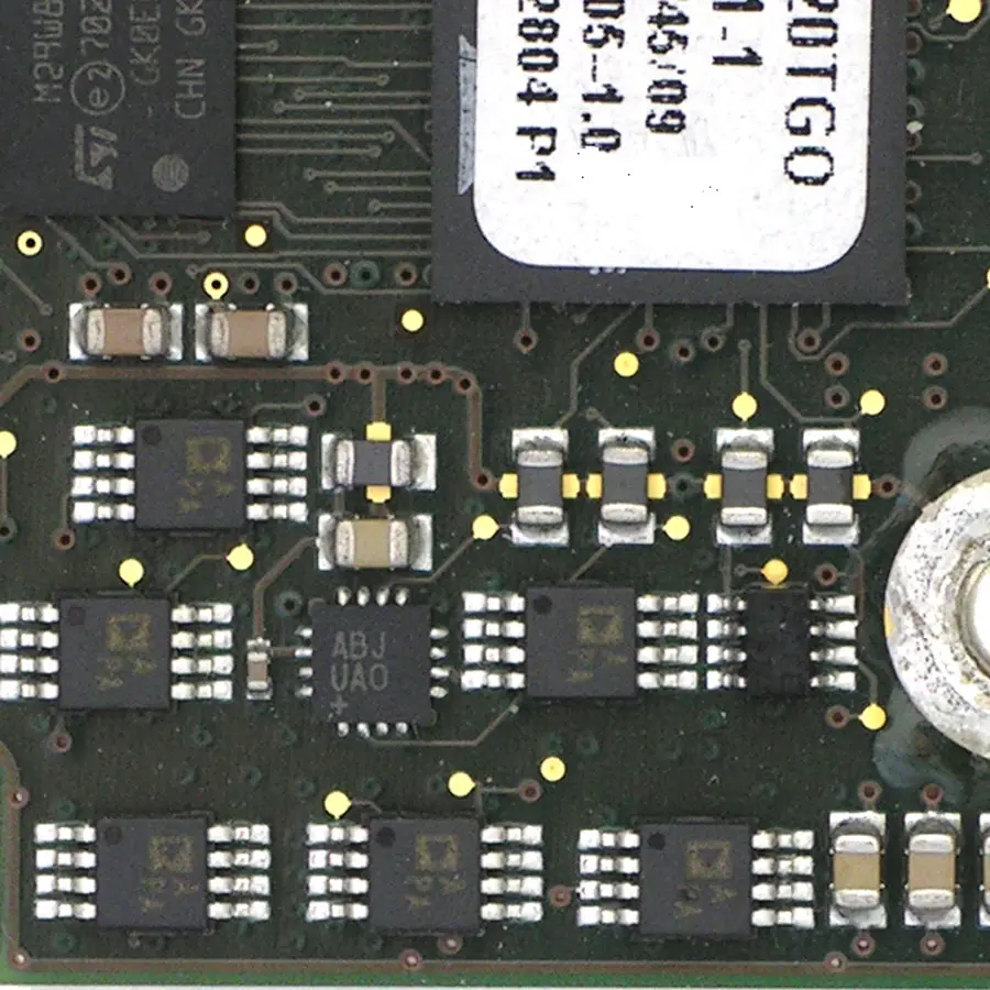 Embedded system: printed circuit board with two processors