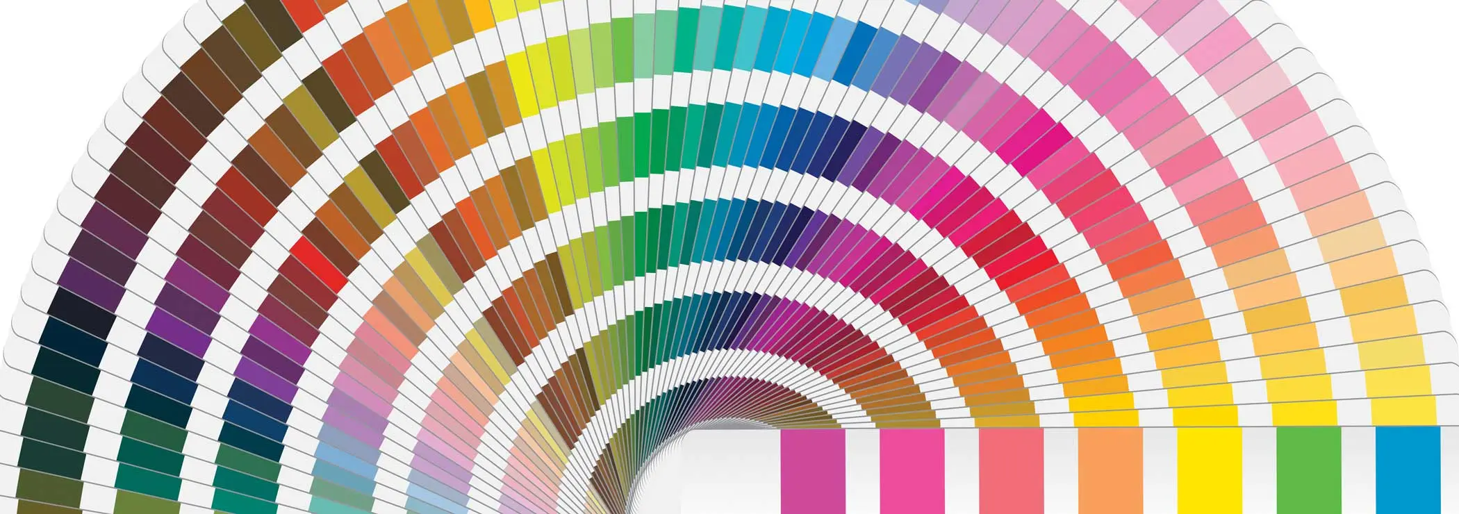 Spread out color fan