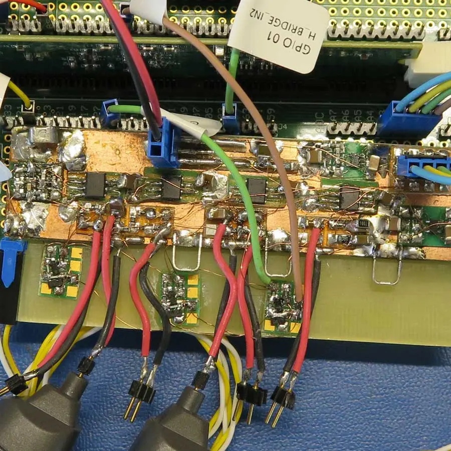 Test and measurement setup for an industrial sensor (prototype)