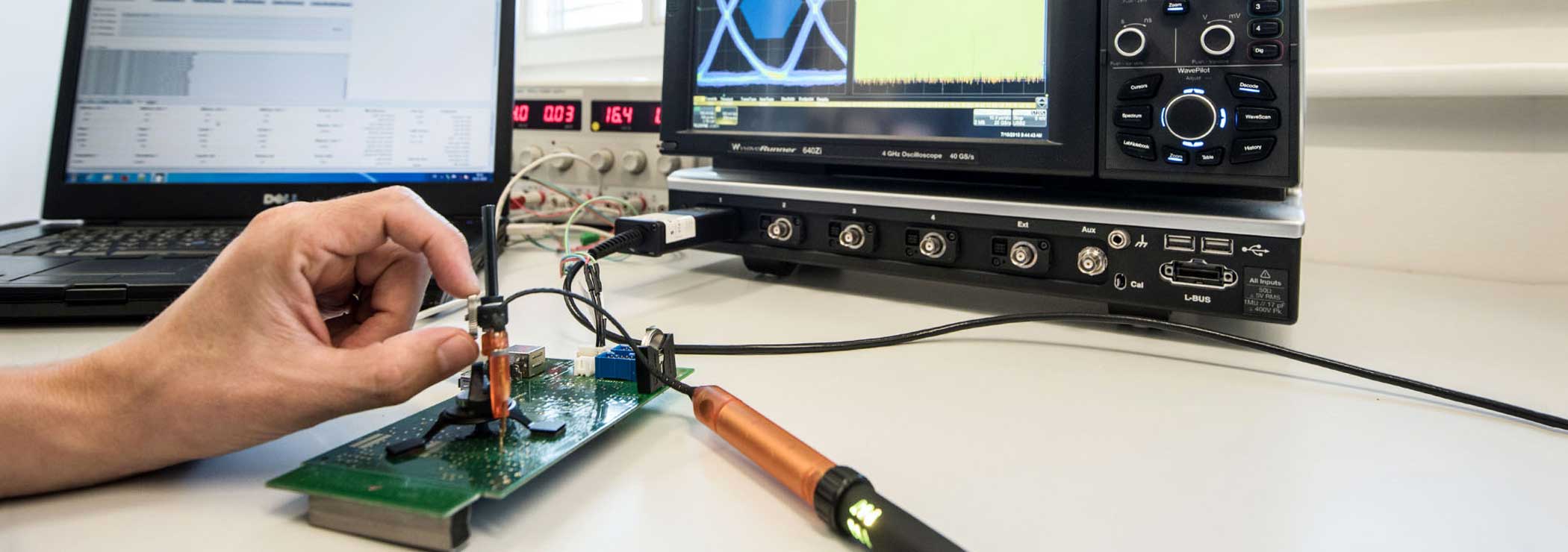 Measurement of USB parameters with high speed oscilloscope