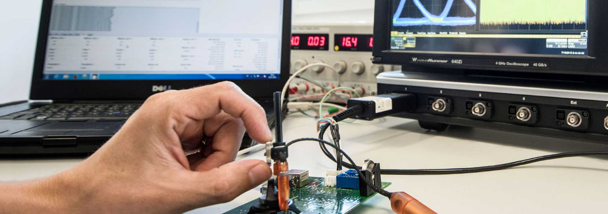 Measurement of USB parameters with high speed oscilloscope