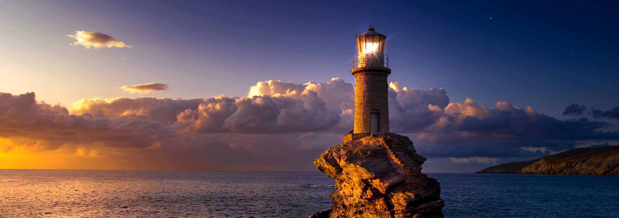 Lighthouse in the twilight