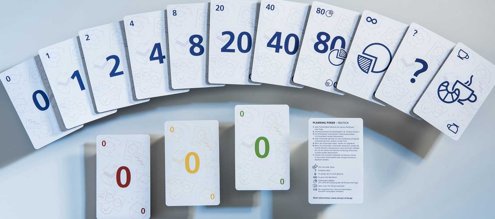 Komplettes Planning Poker Kartenset