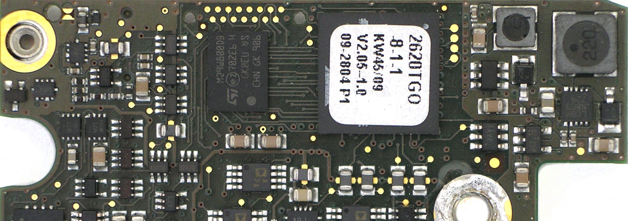 Embedded system: printed circuit board with two processors