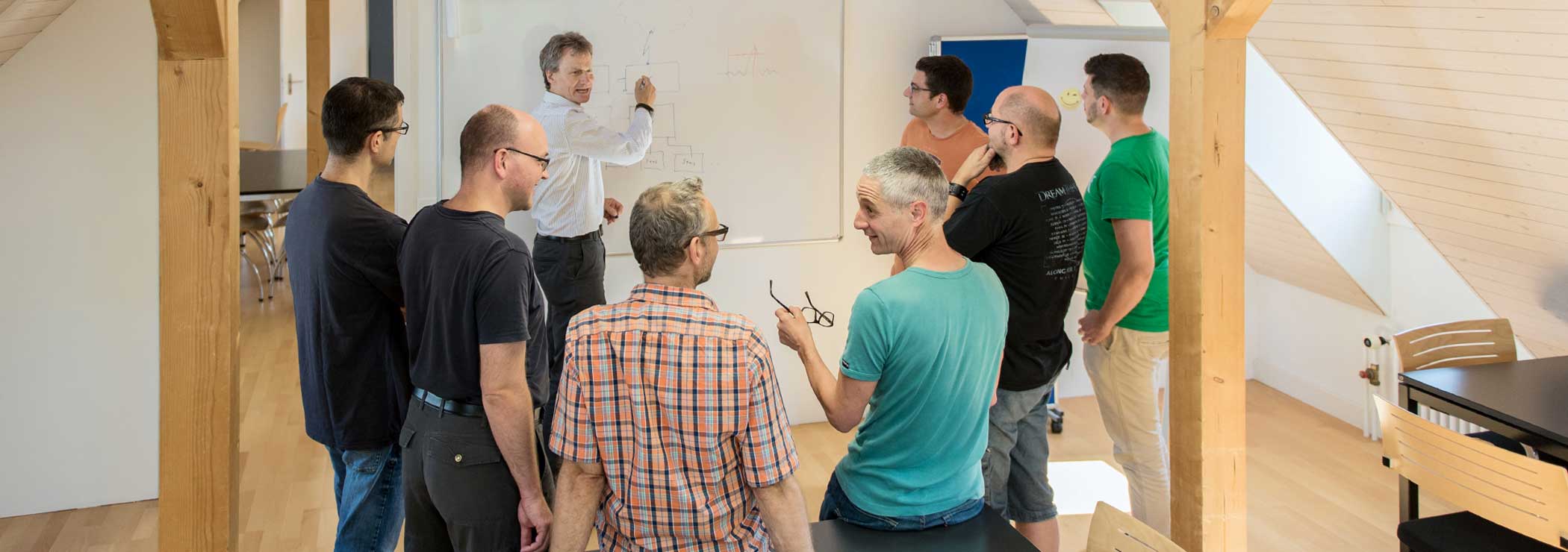 Consulting: workshop at the whiteboard