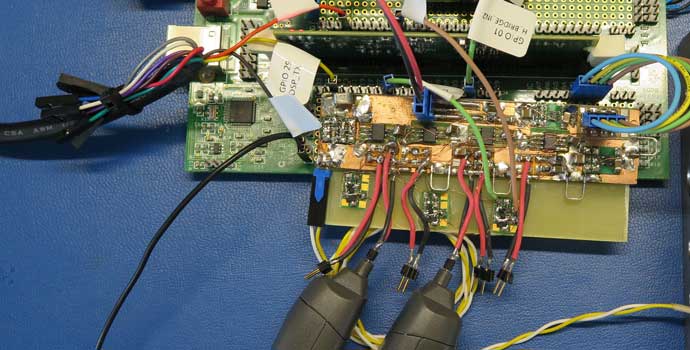 Test- und Messaufbau für einen industriellen Sensor (Prototyp)