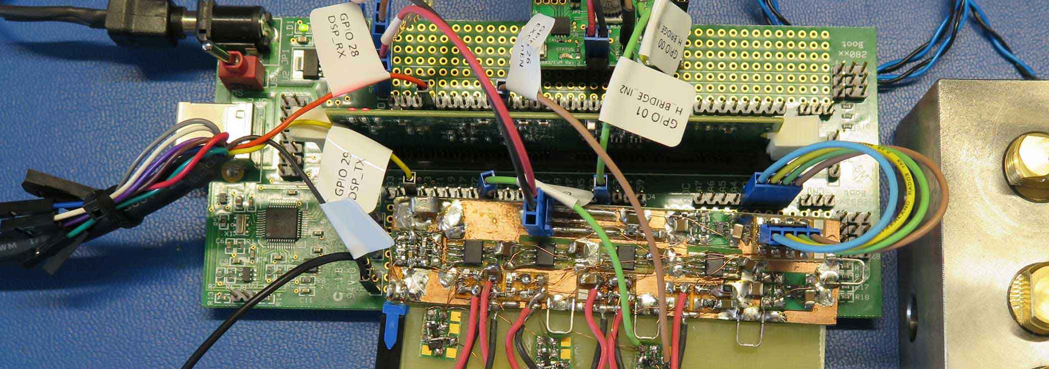 Test and measurement setup for an industrial sensor (prototype)